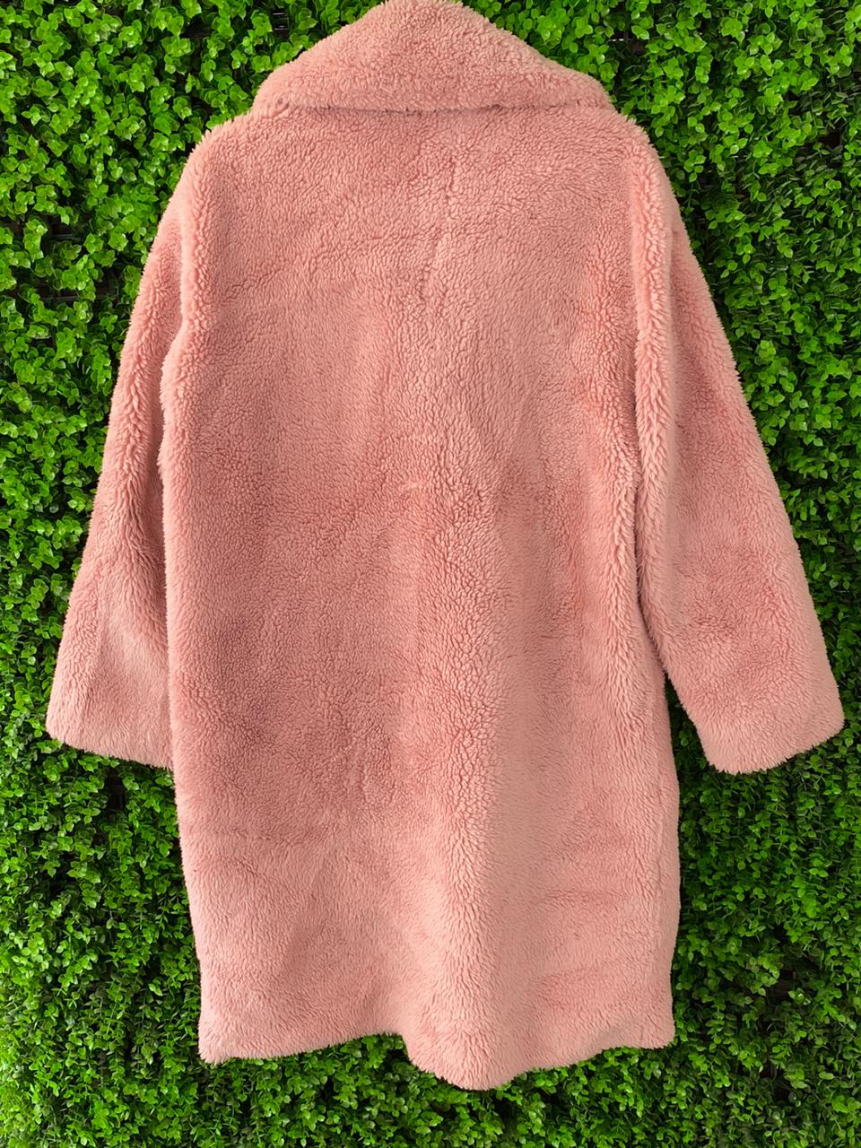 Stand Dusty Pink Teddy Coat