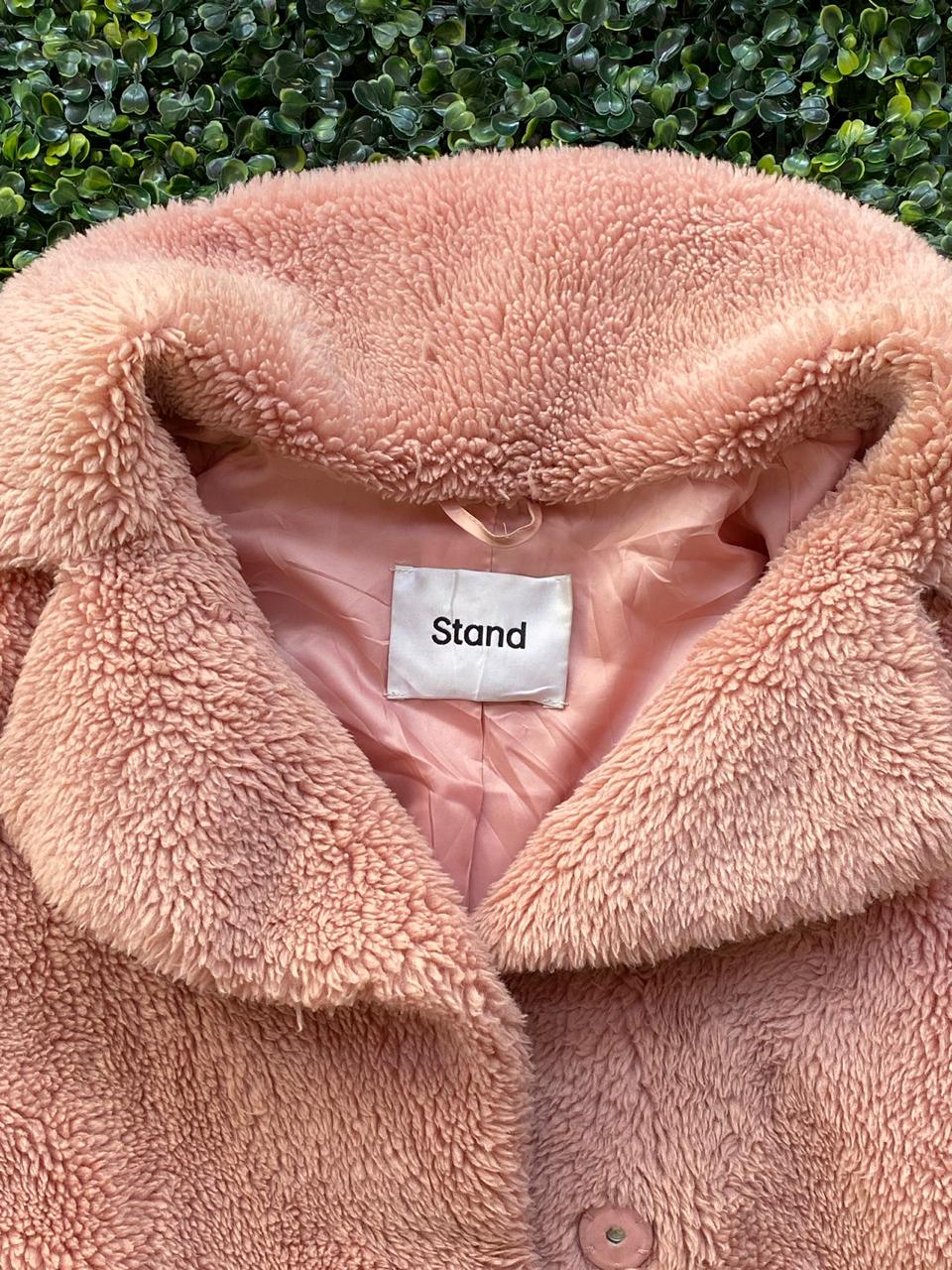 Stand Dusty Pink Teddy Coat