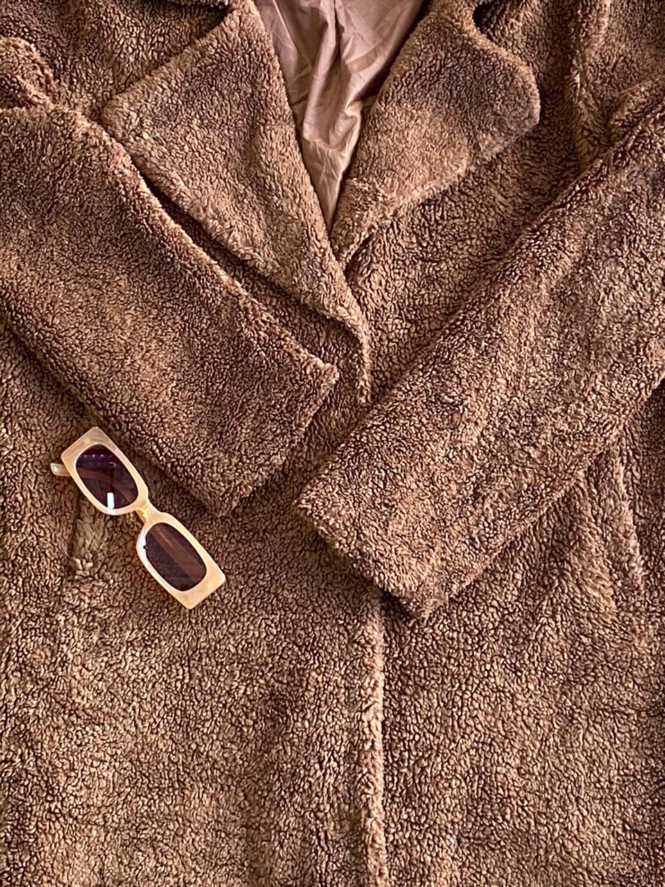 Colloseum Brown Teddy Coat