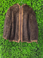Verdas Modell Brown Faux Fur Hooded Jacket