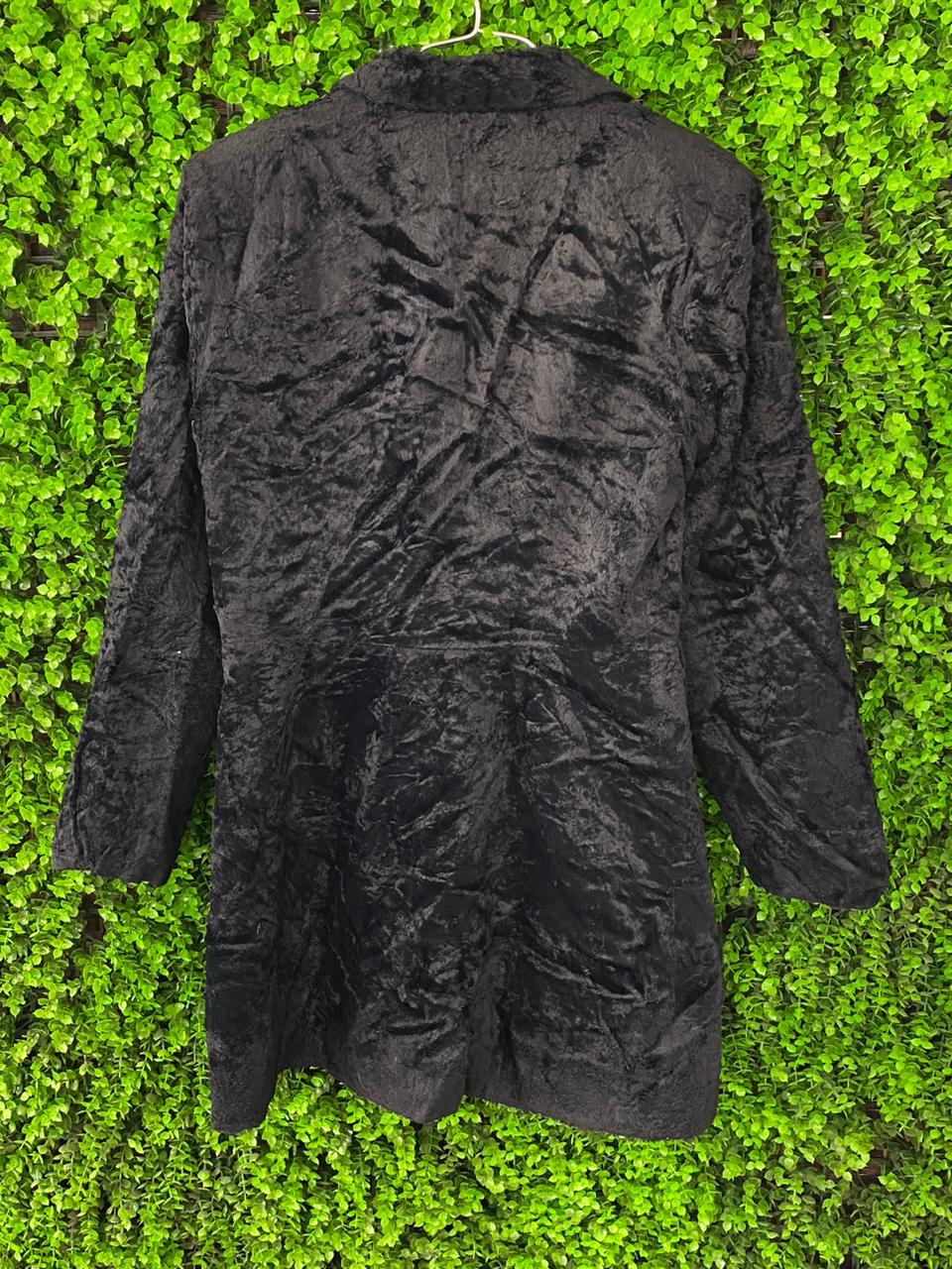 Collection Simone Paris Black Faux Fur Coat