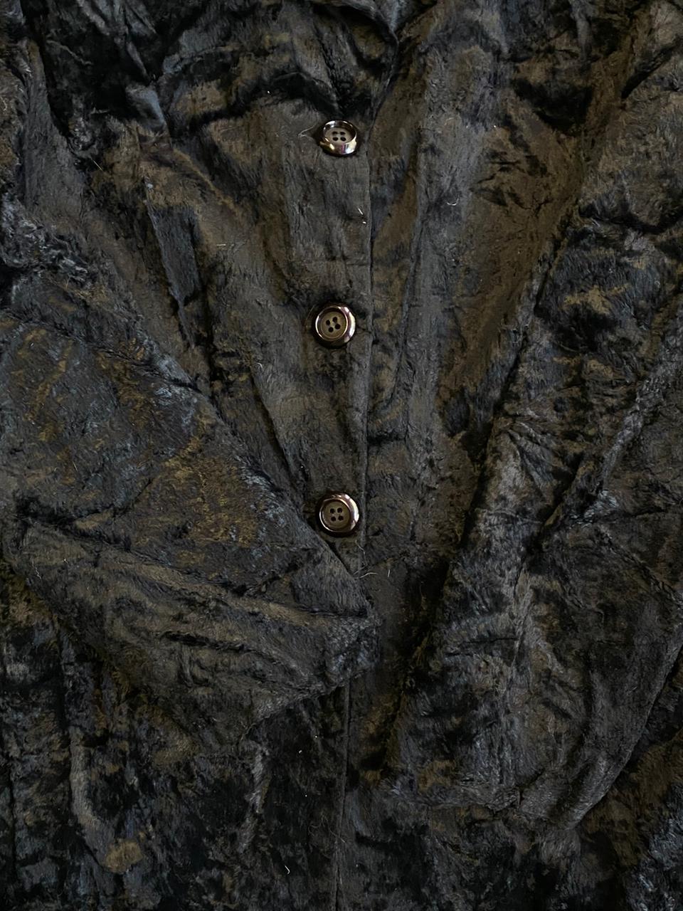 Collection Simone Paris Black Faux Fur Coat