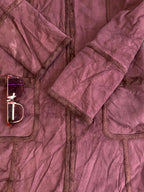 Brown Hooded Faux Suede & Faux Fur Trim Coat