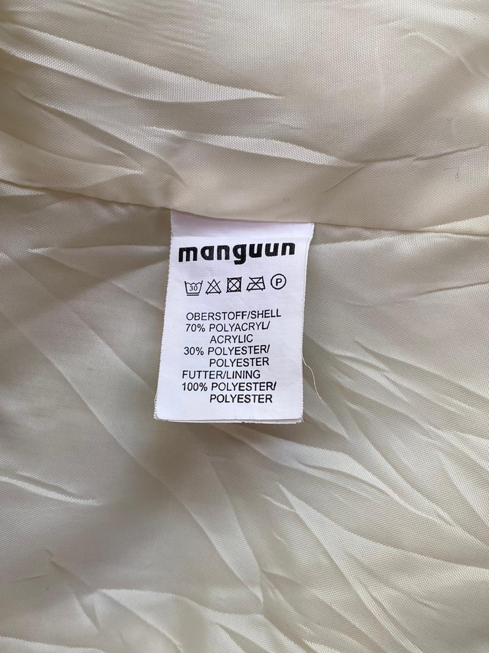 Manguun Cream Faux Fur Toggle Vest