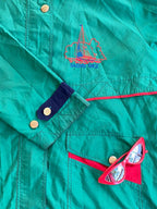 Vintage Green Sailing Race Jacket