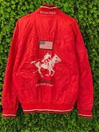Cigale Men Red Royal Polo Windbreaker Jacket