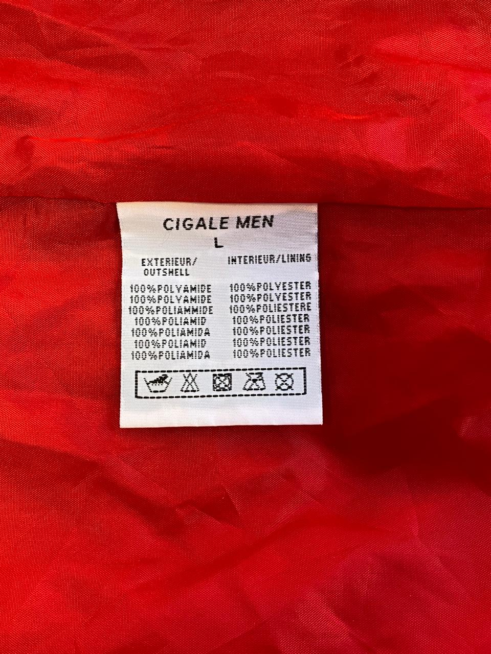 Cigale Men Red Royal Polo Windbreaker Jacket