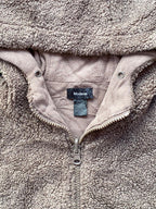 Modenao Taupe Teddy Hooded Vest