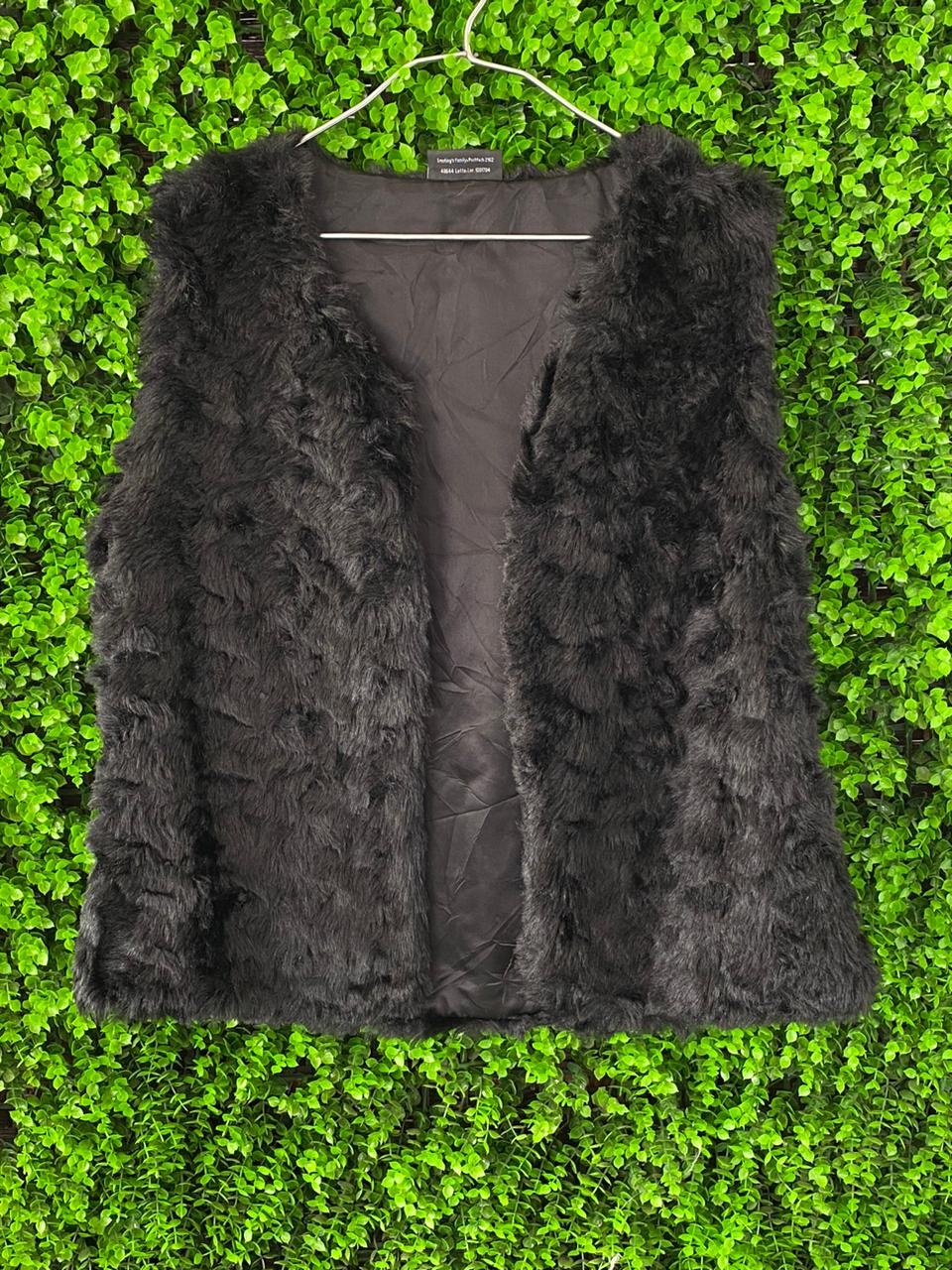 Gina Benotti Black Faux Fur Vest