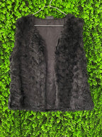 Gina Benotti Black Faux Fur Vest