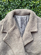 Grey Teddy Longline Coat