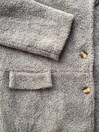 Grey Teddy Longline Coat