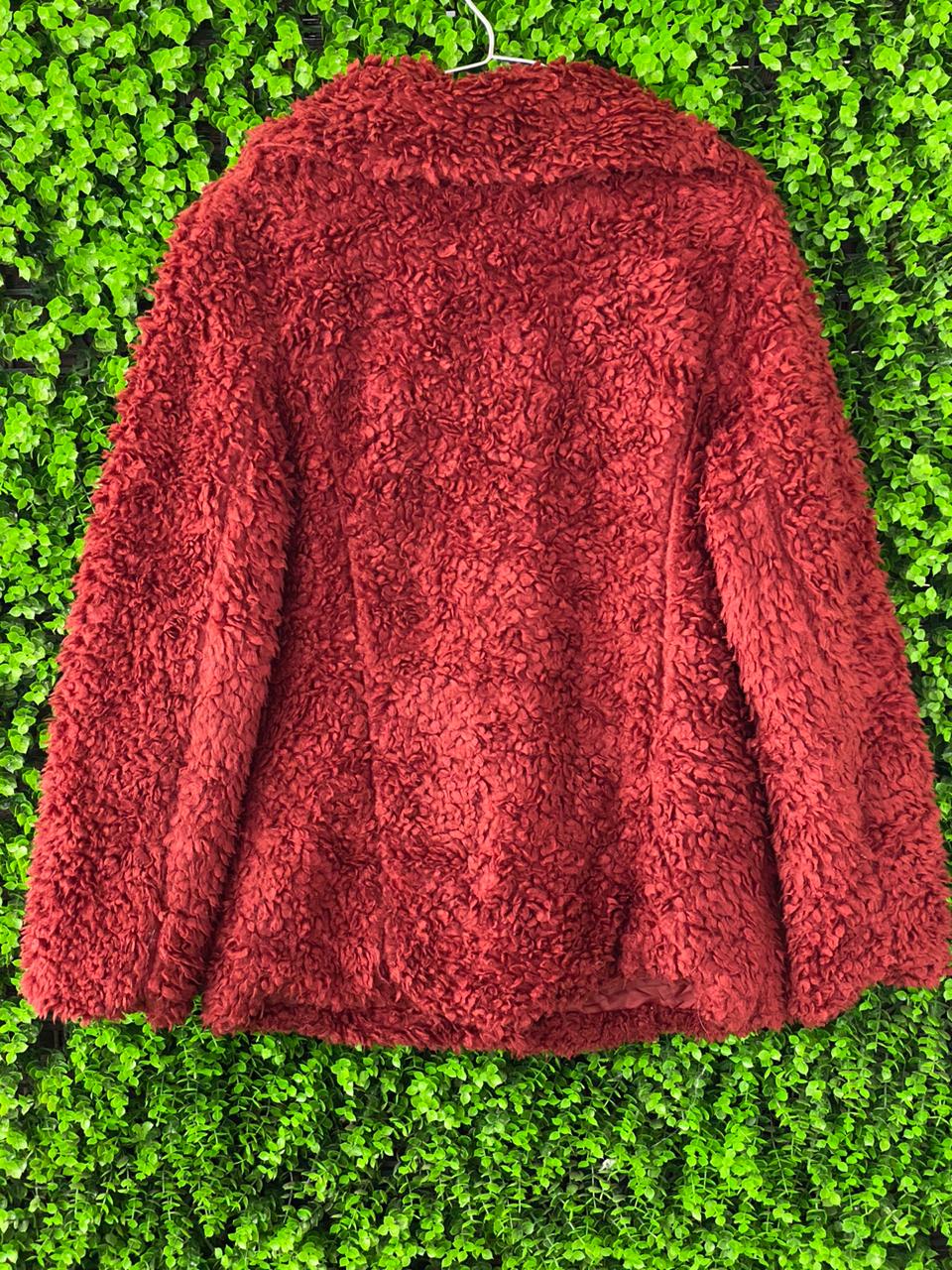 H&M Red Teddy Jacket