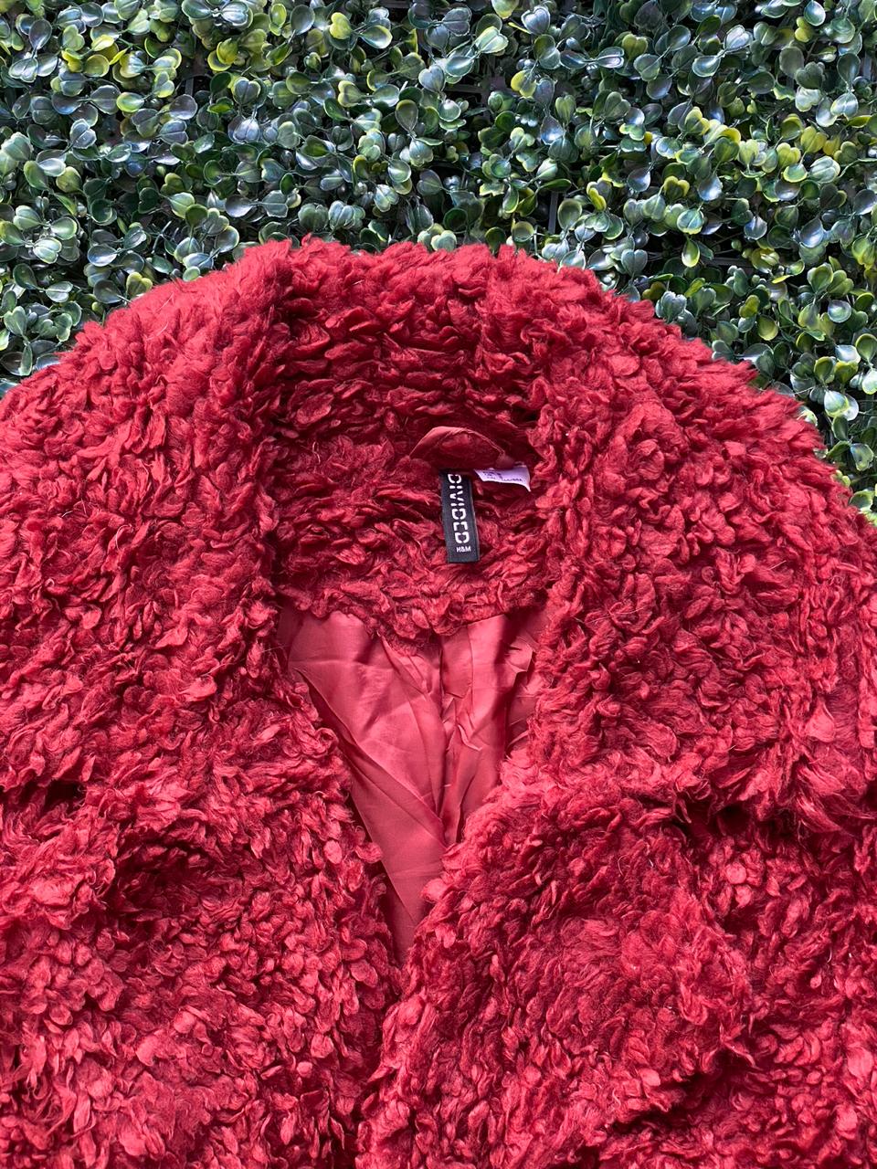 H&M Red Teddy Jacket