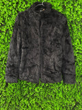H&M Black Faux Fur Jacket