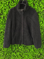 H&M L.O.G.G. Black Teddy Jacket