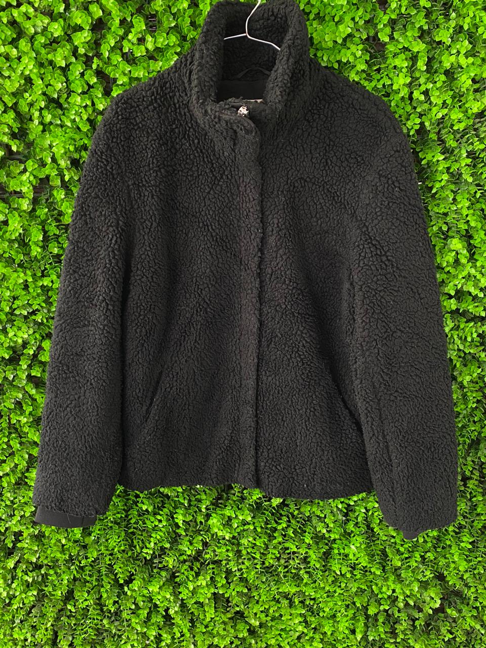 H&M L.O.G.G. Black Teddy Jacket