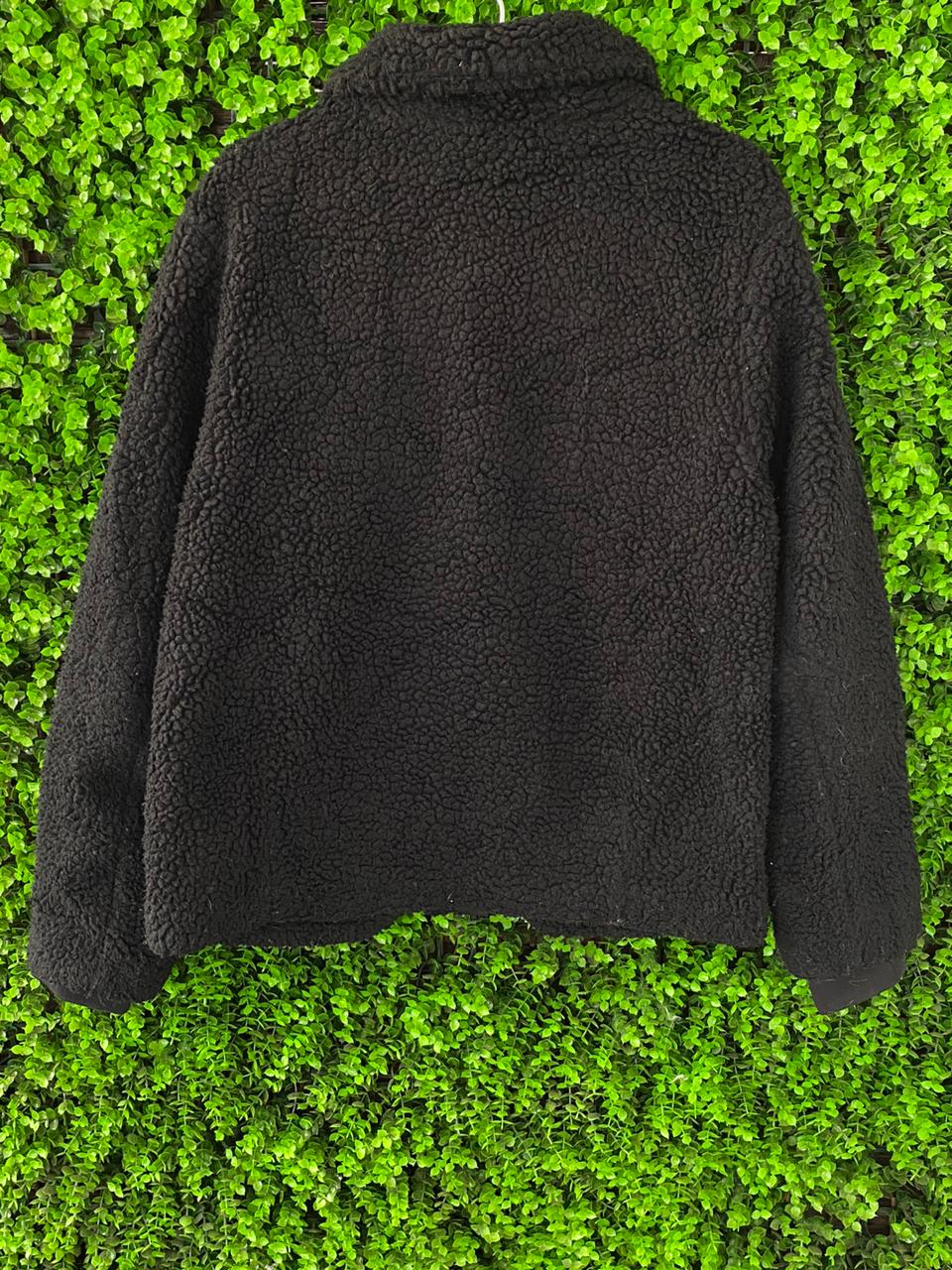 H&M L.O.G.G. Black Teddy Jacket