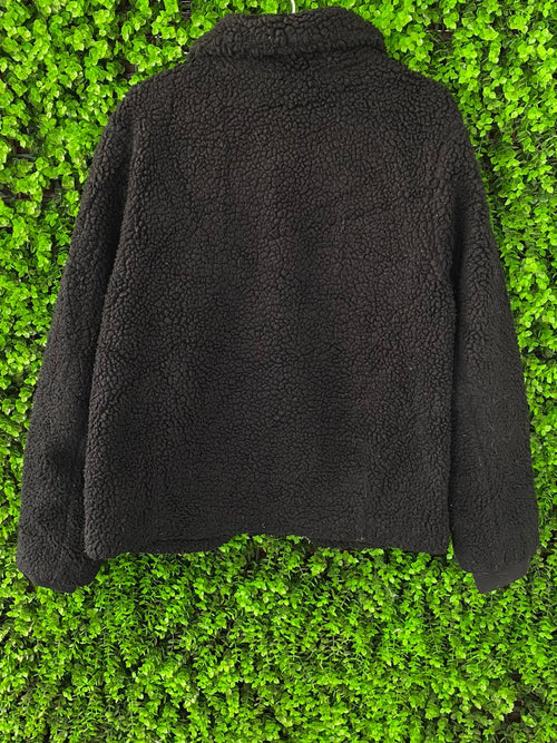 H&M L.O.G.G. Black Teddy Jacket