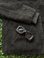 H&M L.O.G.G. Black Teddy Jacket