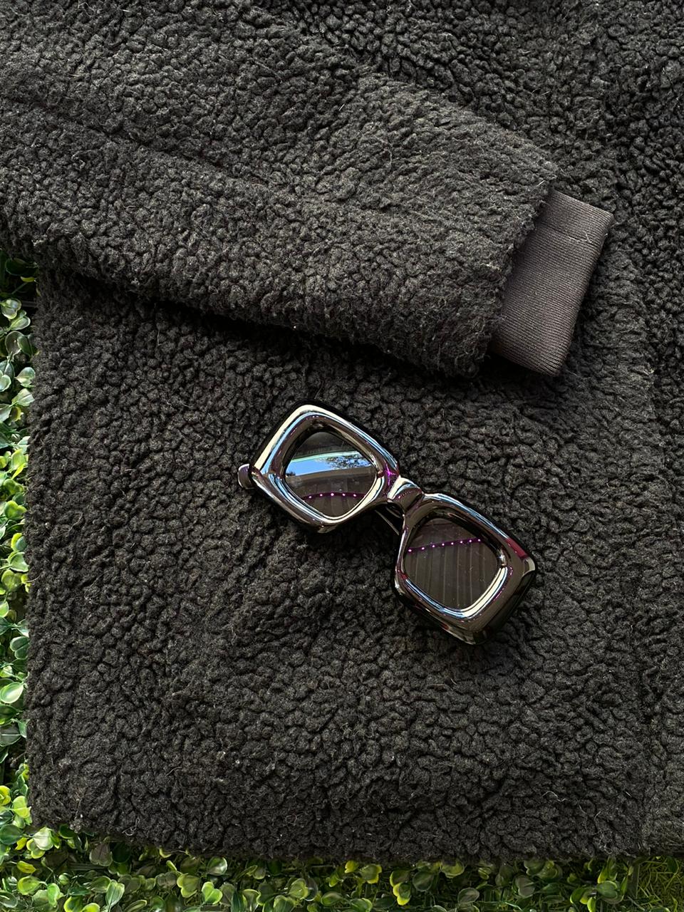 H&M L.O.G.G. Black Teddy Jacket