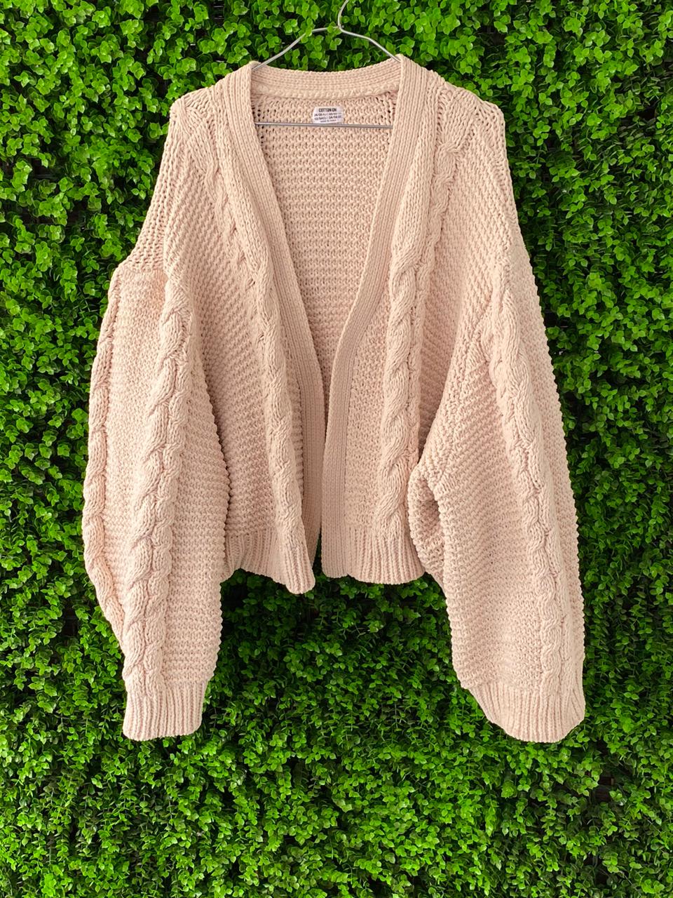 Cotton On Cream Chunky Knit Cardigan