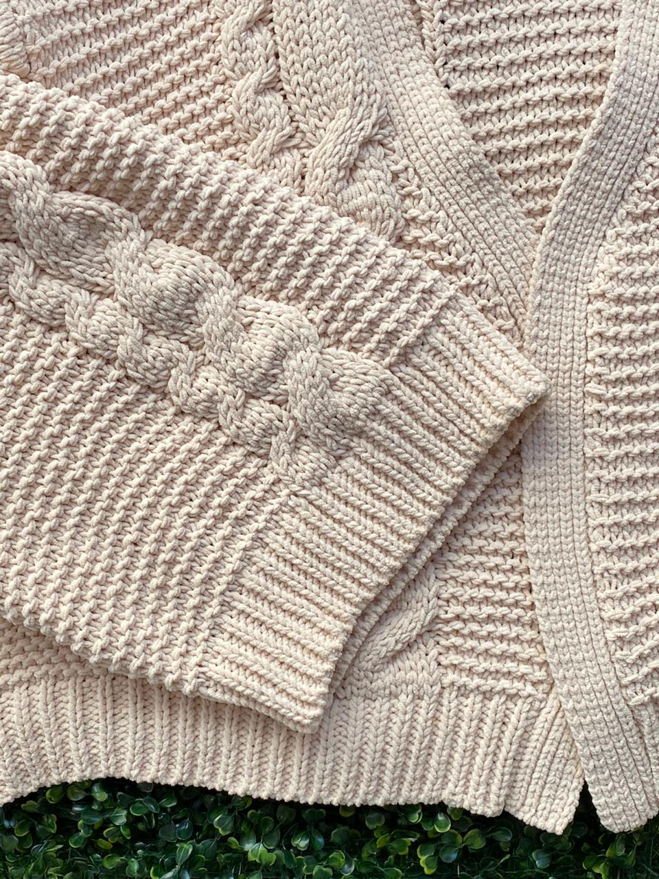 Cotton On Cream Chunky Knit Cardigan