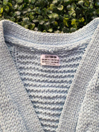 Light Blue Chunky Knit Cardigan