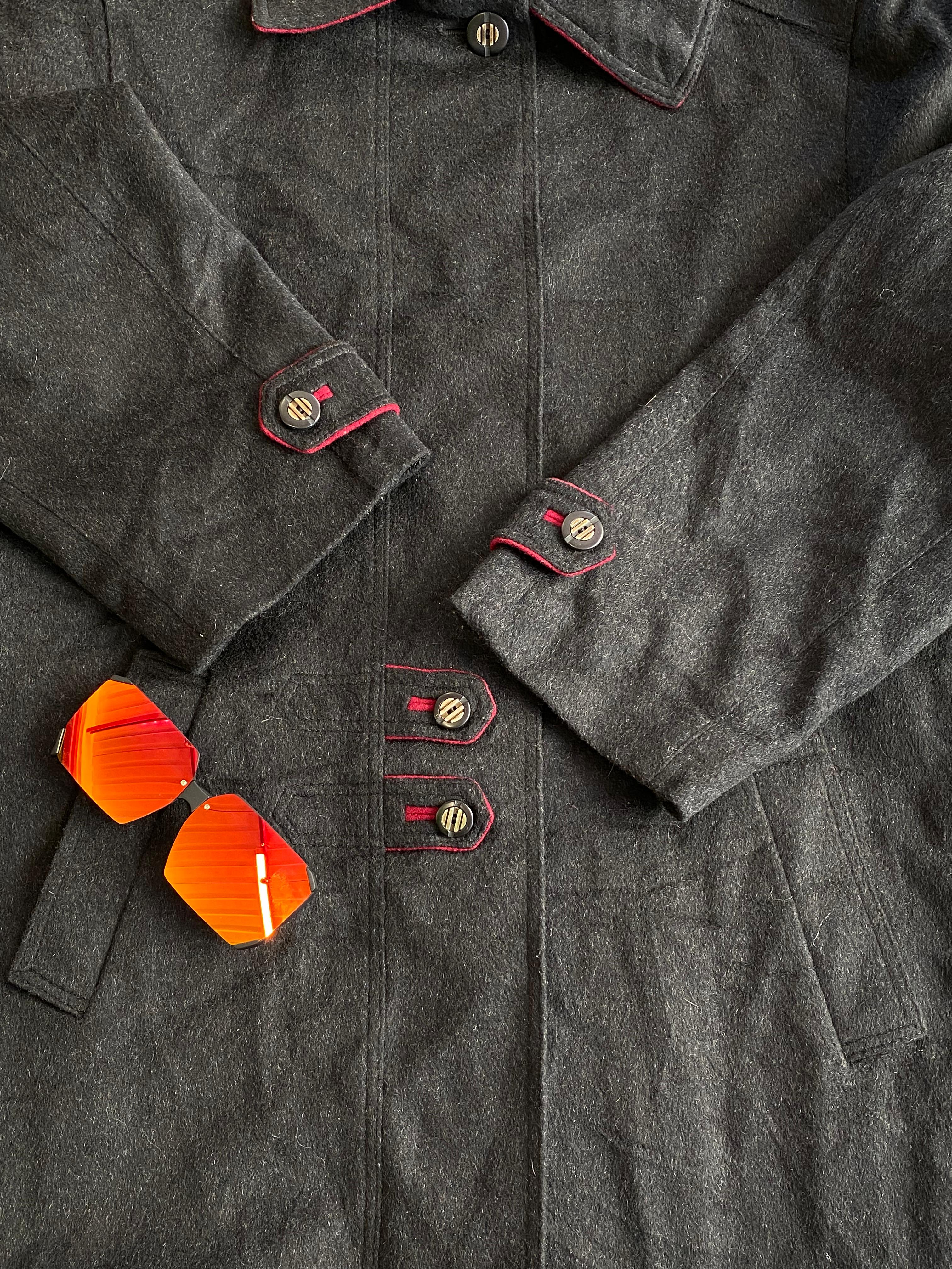 Aquilla Alpacca Loden Longline Wool Blend Coat