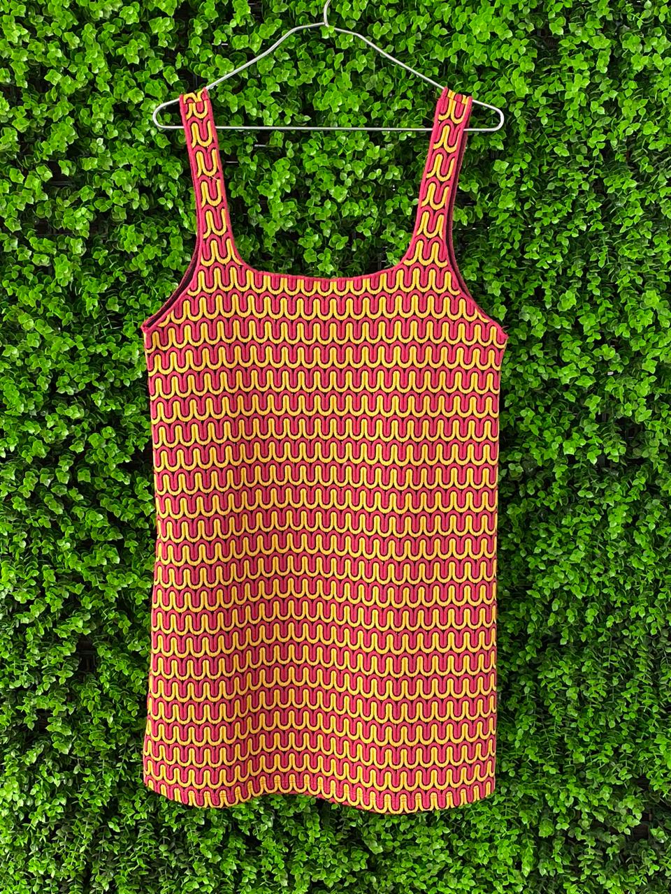 Zara Geometric Knit Mini Dress
