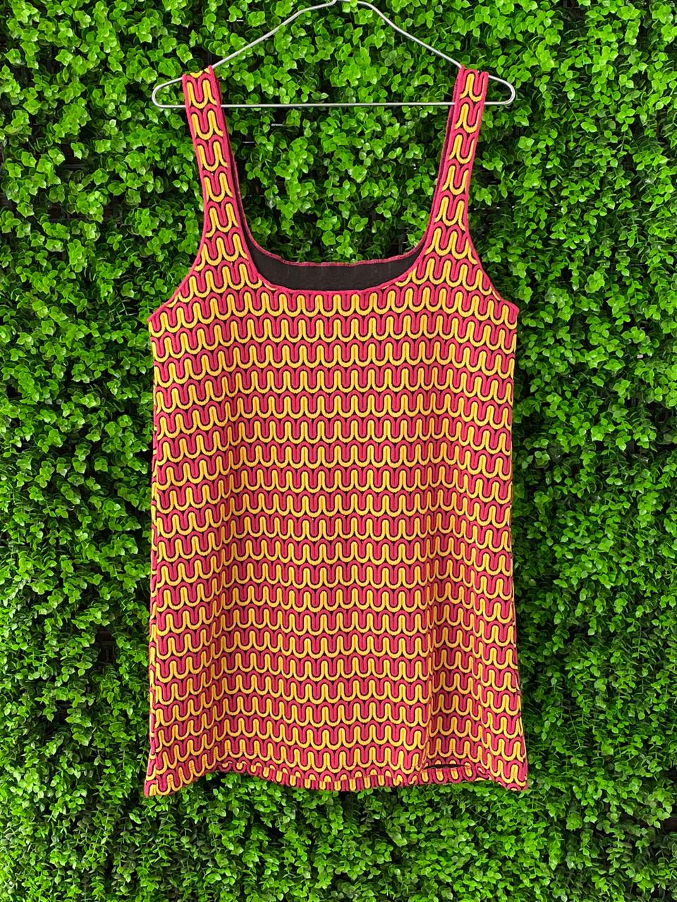 Zara Geometric Knit Mini Dress