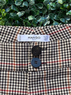 Mango Suit Check Tailored Pants