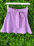 Zara Lilac Tie-Waist Mini Skirt