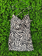 H&M Divided Zebra Print Slip Dress