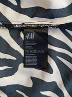 H&M Divided Zebra Print Slip Dress