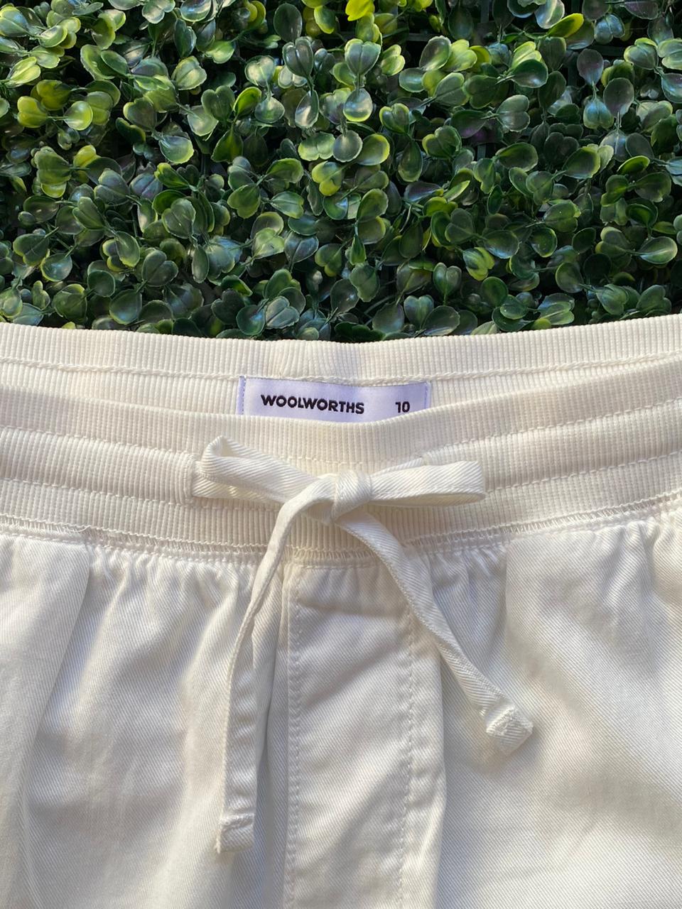 Woolworths White Tencel Cotton Jogger Pants