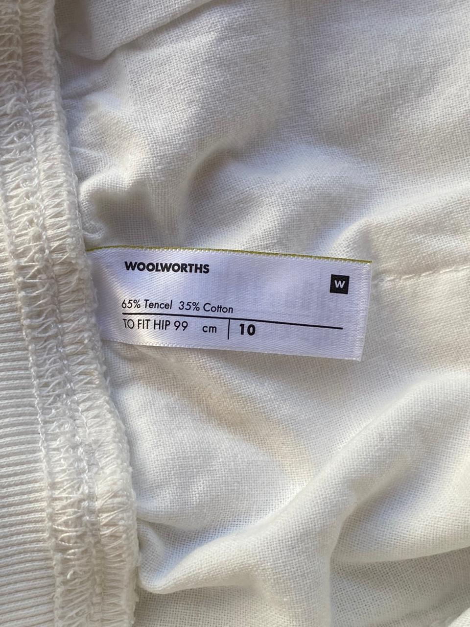 Woolworths White Tencel Cotton Jogger Pants