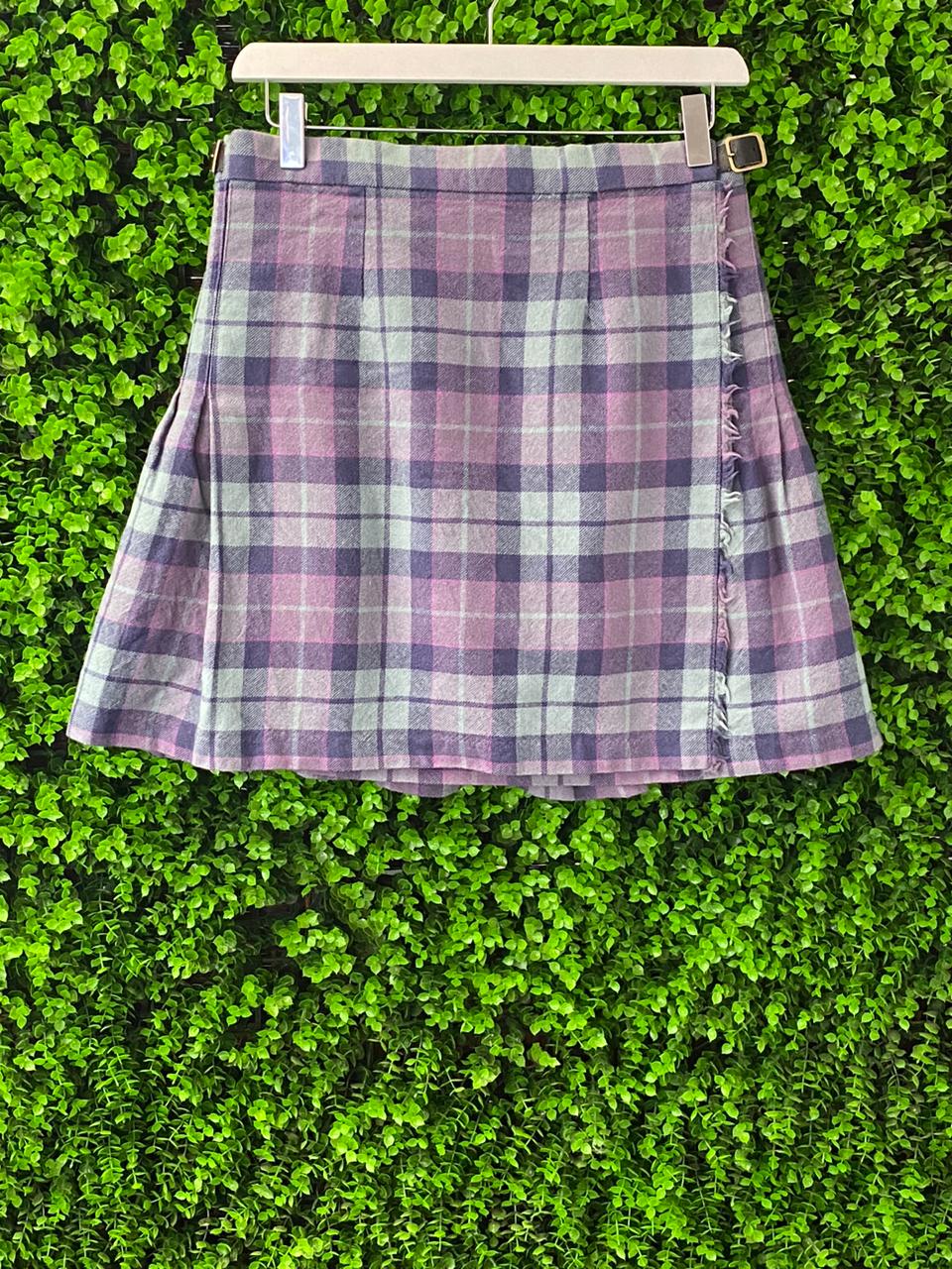 James Pringle Weavers of Inverness Wool Tartan Pleated Skirt