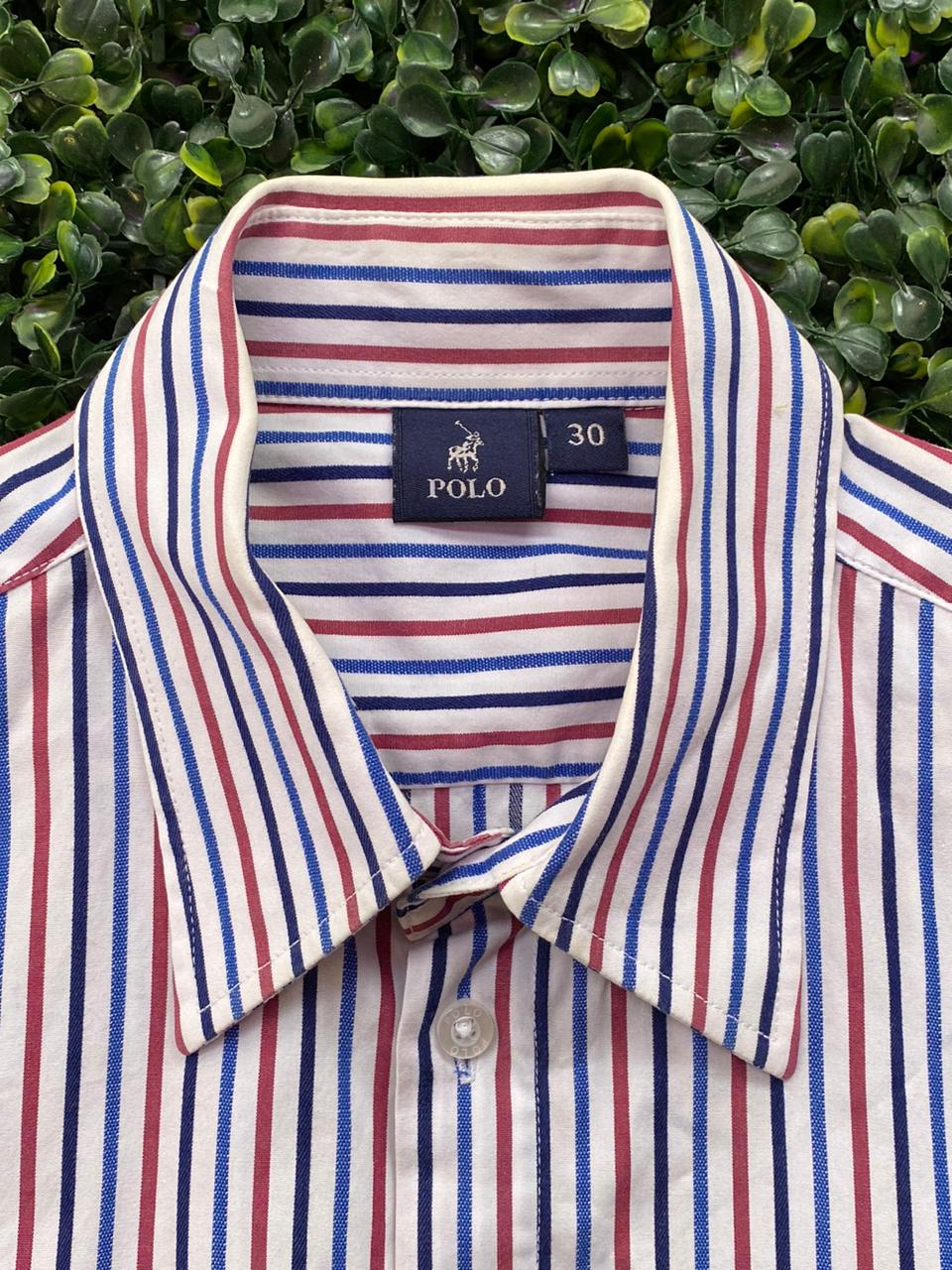 Polo Striped Cotton Button-Up Shirt