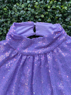 H&M Lilac Sequin Open-Back Dress