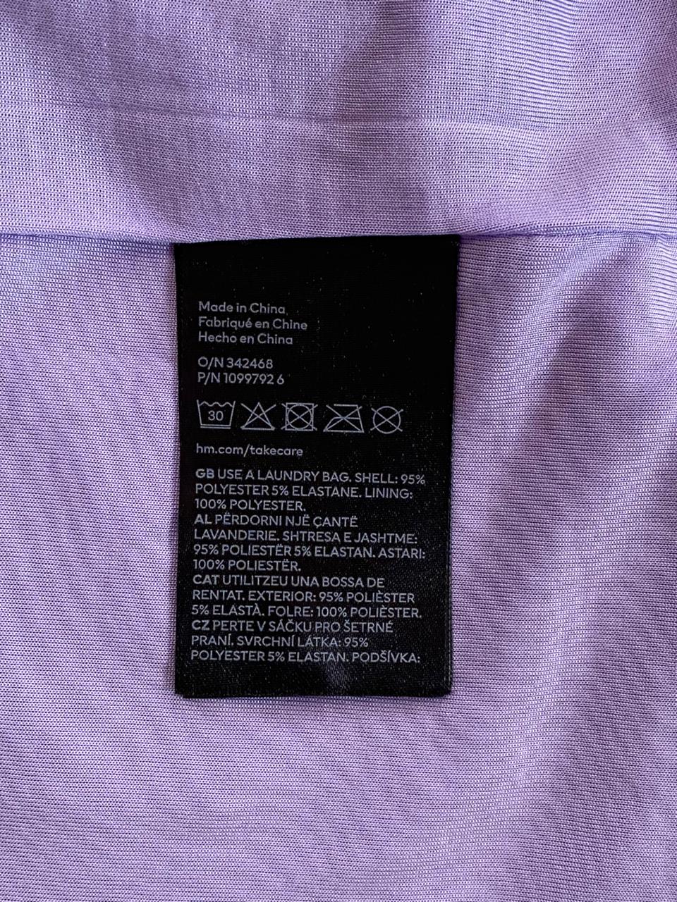 H&M Lilac Sequin Open-Back Dress