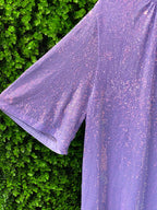 H&M Lilac Sequin Open-Back Dress