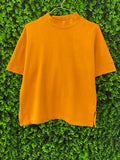 Zara Mustard High Neck Knit Top