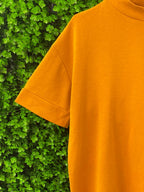 Zara Mustard High Neck Knit Top