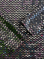 Black Sequin Open-Back Crop Top