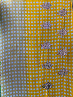 Mustard Polka Dot Sequin Sari