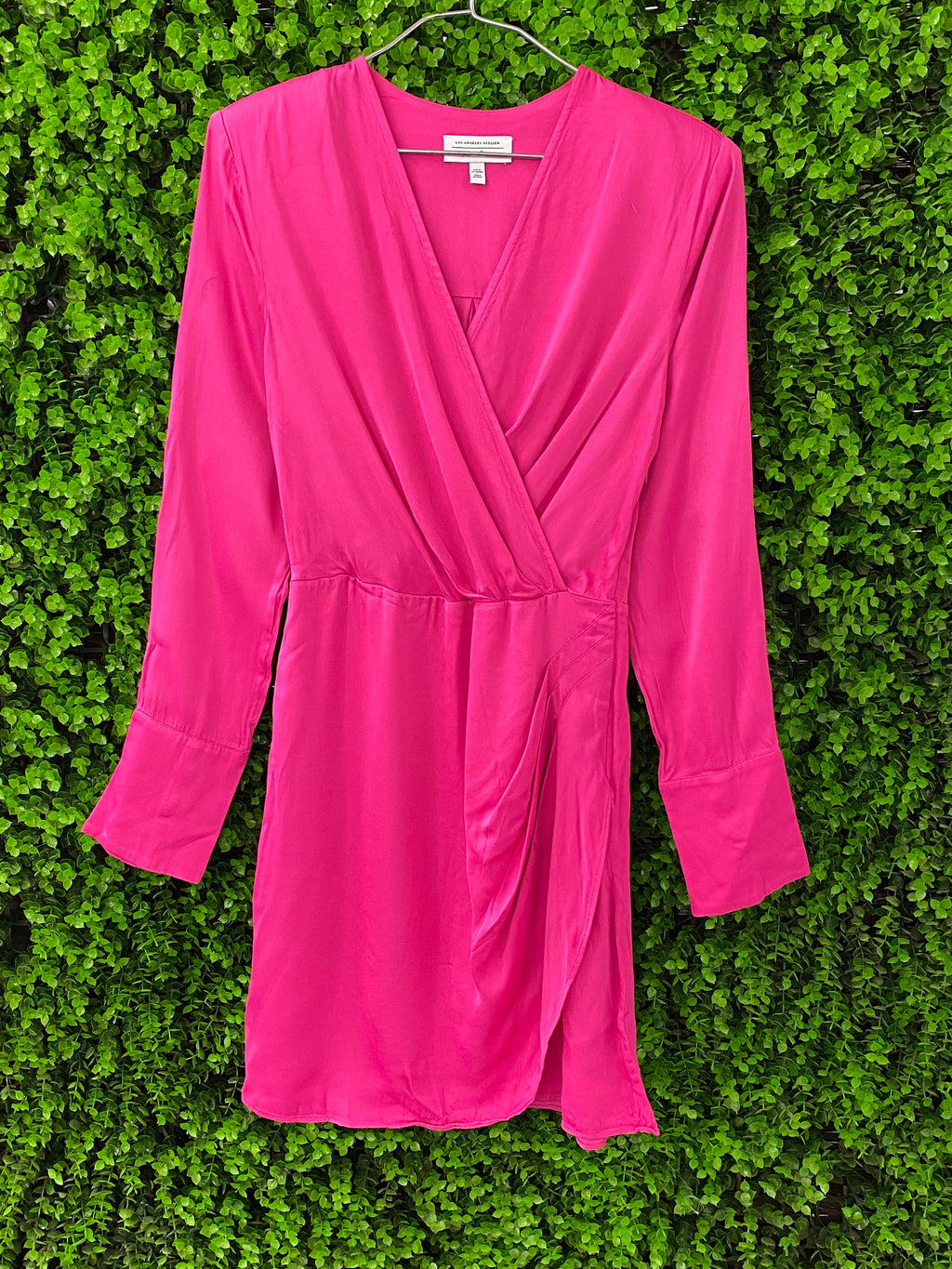 Los Angeles Atelier & Other Stories Hot Pink Satin Mini Dress