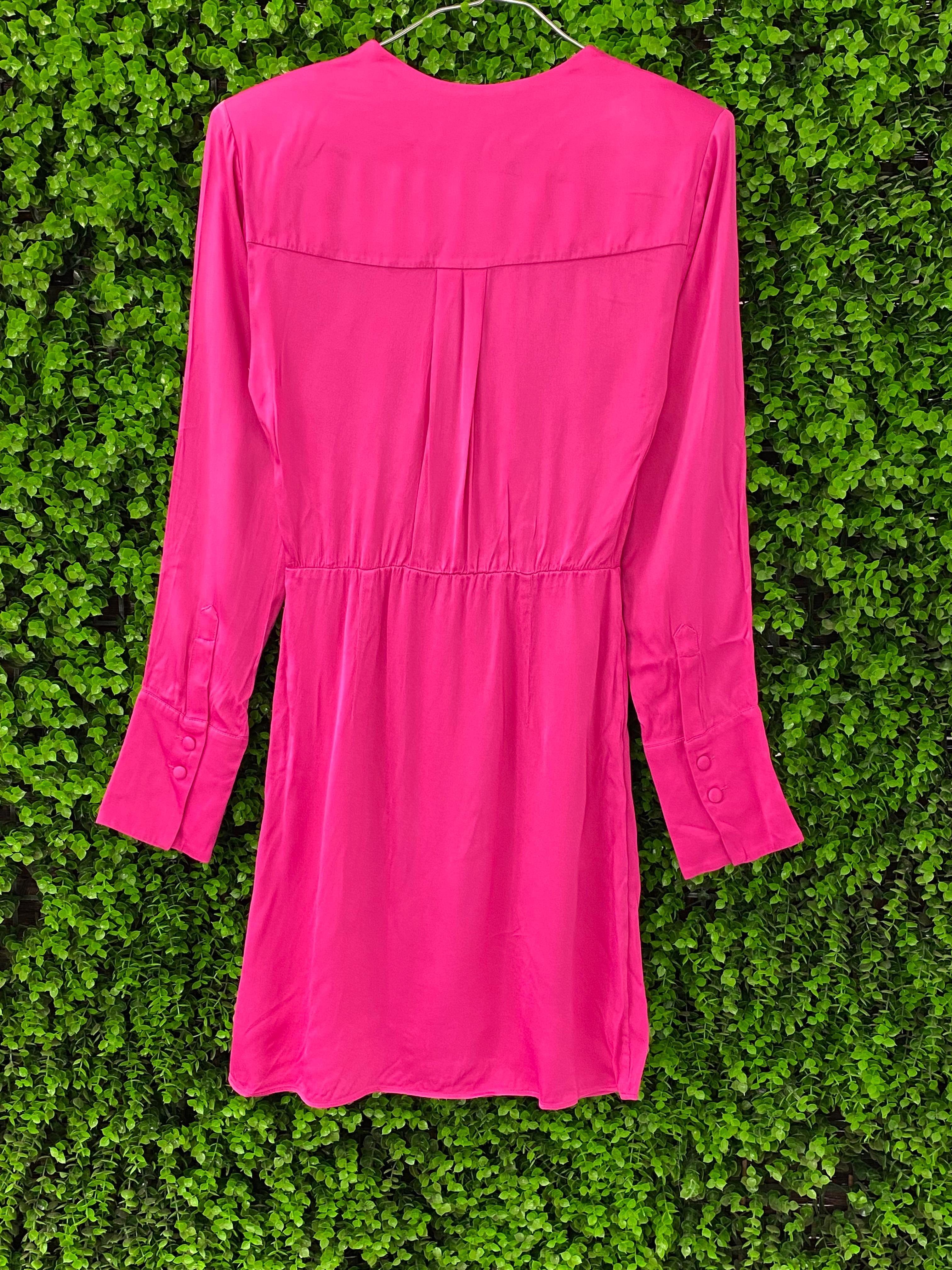 Los Angeles Atelier & Other Stories Hot Pink Satin Mini Dress
