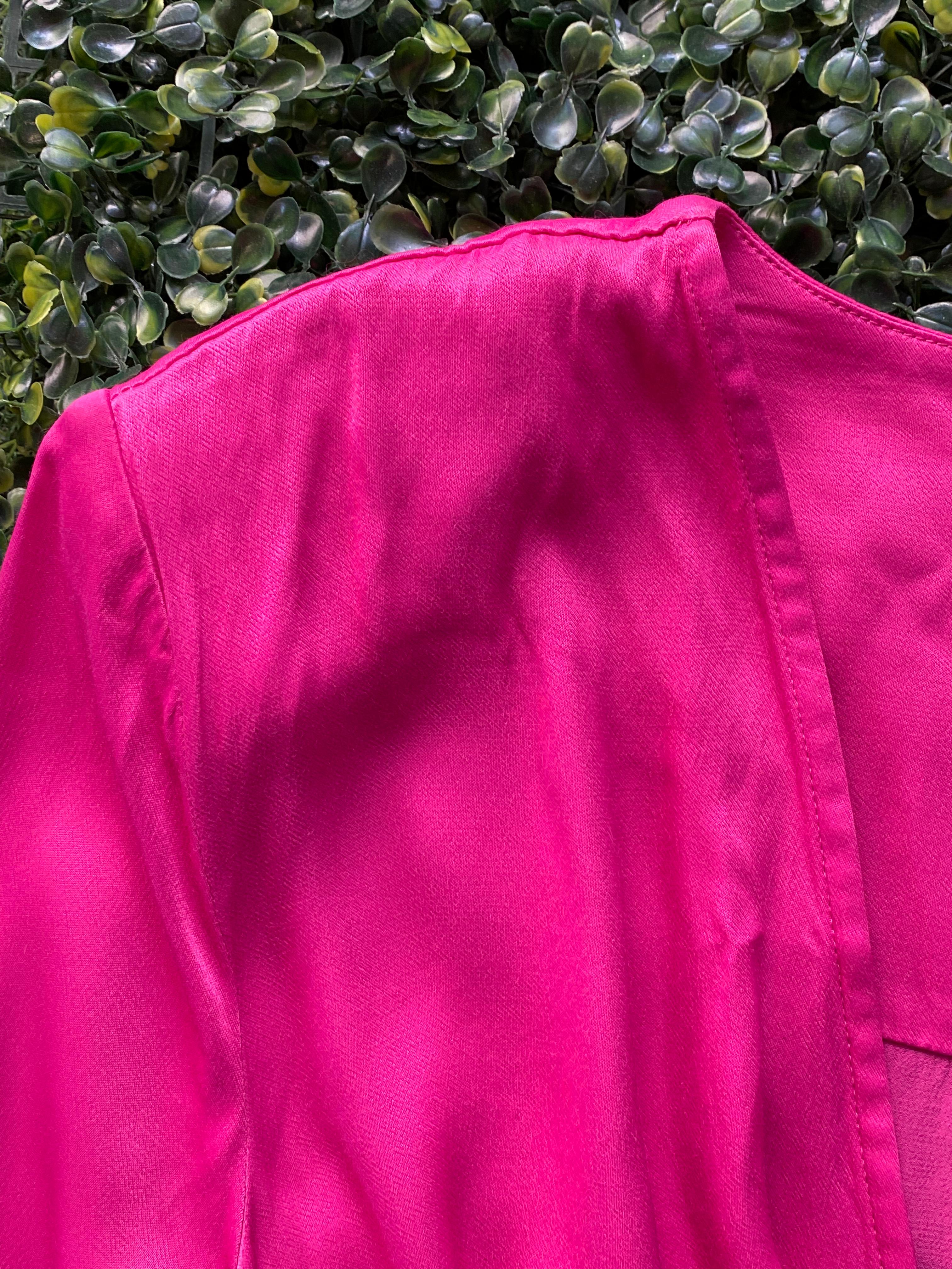 Los Angeles Atelier & Other Stories Hot Pink Satin Mini Dress
