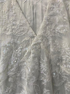 Zara White Embellished Sequin Mini Dress